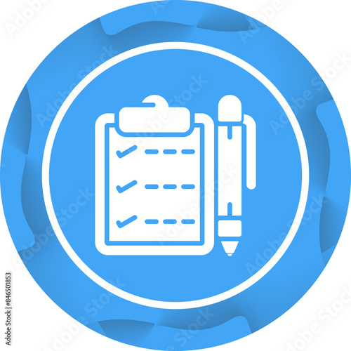 Notepad with pen Vector Icon