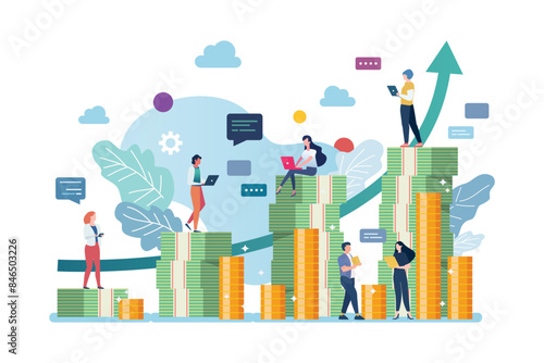 People with big money mountain. Power of compounding.