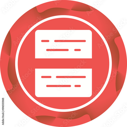 Document Split Vector Icon