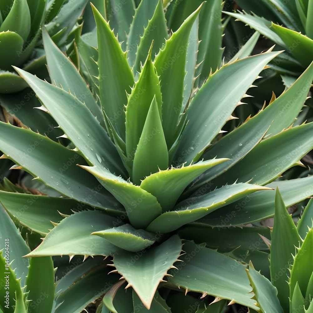 Fototapeta premium Background, abstraction, texture with various cactus in different shapes
