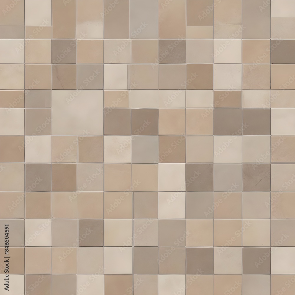 Patterned light stone floor in shades of beige, brown Patterned light stone floor in shades of beige, brown