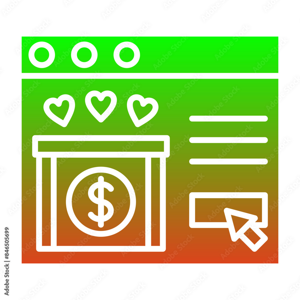 Online Donation Icon Online Donation Icon
