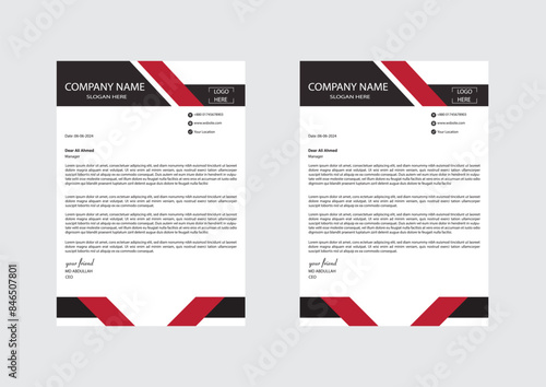 Creative modern  letterhead design