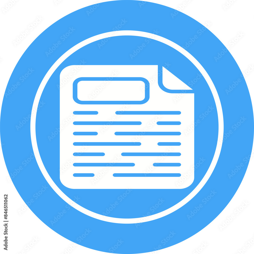 Page Facing Up Vector Icon Page Facing Up Vector Icon