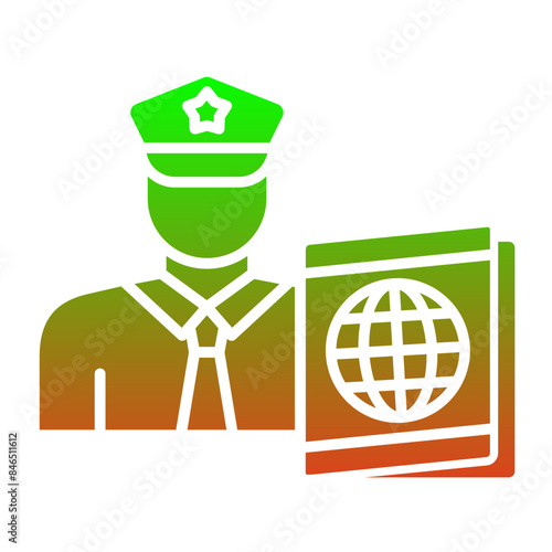 Passport control Icon