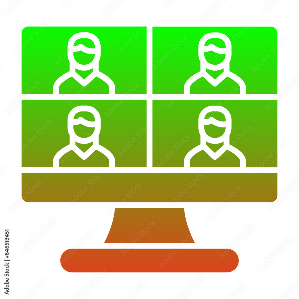 Video Conference Icon Video Conference Icon