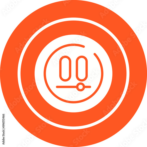 Video Pause Circle Vector Icon
