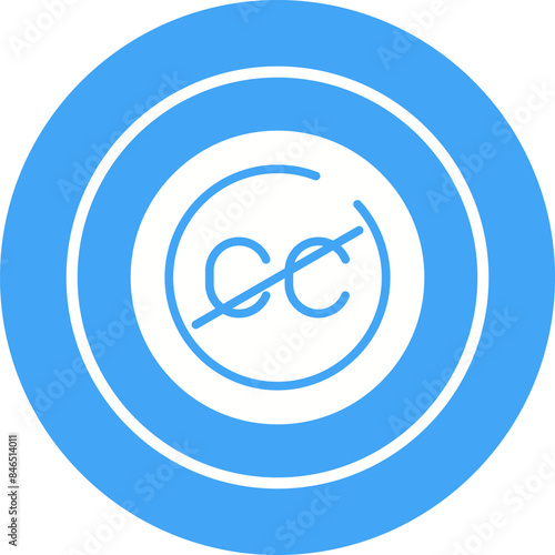 Closed Captions Circle Vector Icon