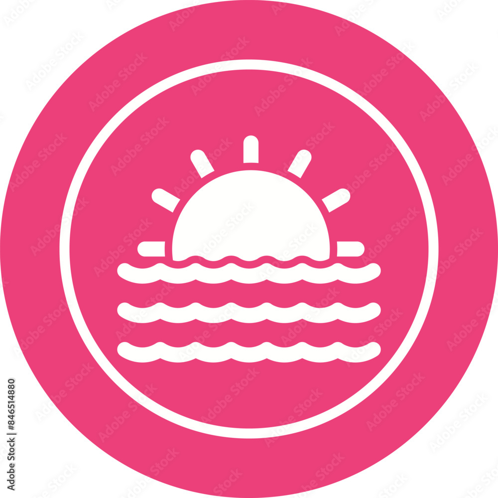 Sunset Vector Icon Sunset Vector Icon