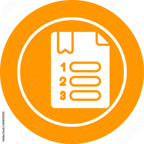 Numbered Vector Icon