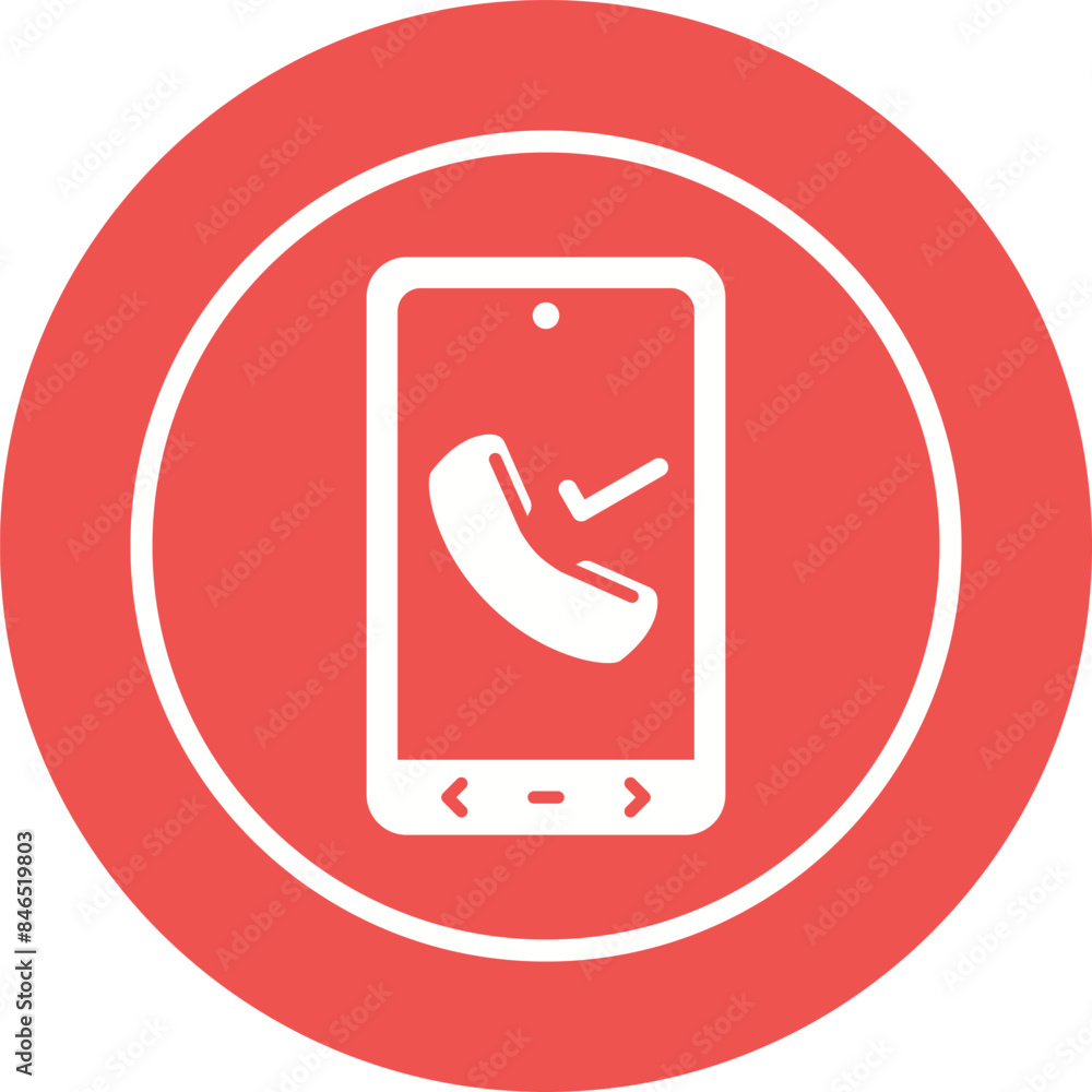Call Recived Vector Icon Call Recived Vector Icon