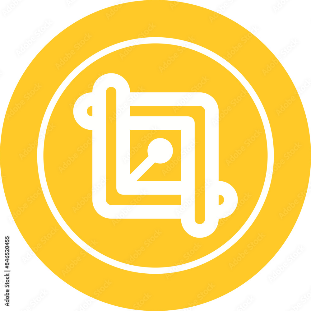 Crop Vector Icon Crop Vector Icon