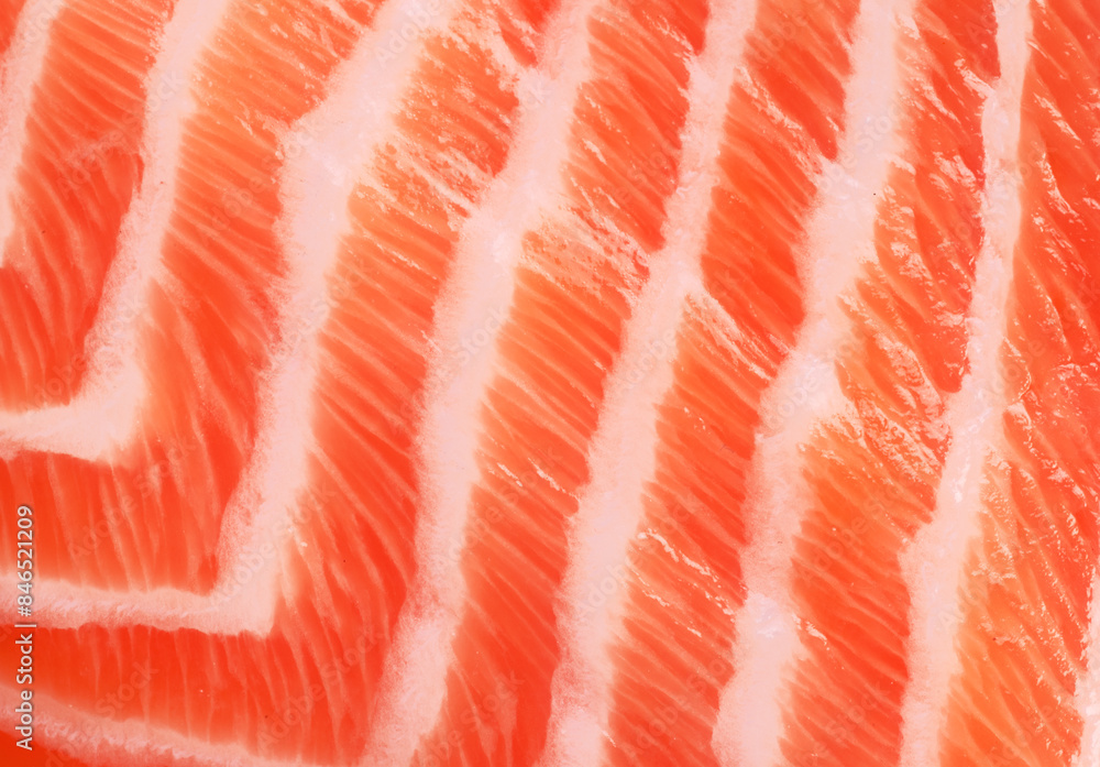 Salmon fresh pink flesh texture or salmon fillet closeup. Salmon fresh pink flesh texture or salmon fillet closeup.