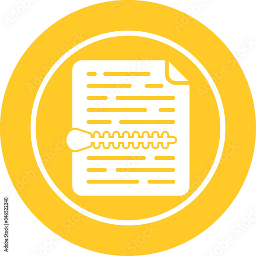 Zip File Vector Icon