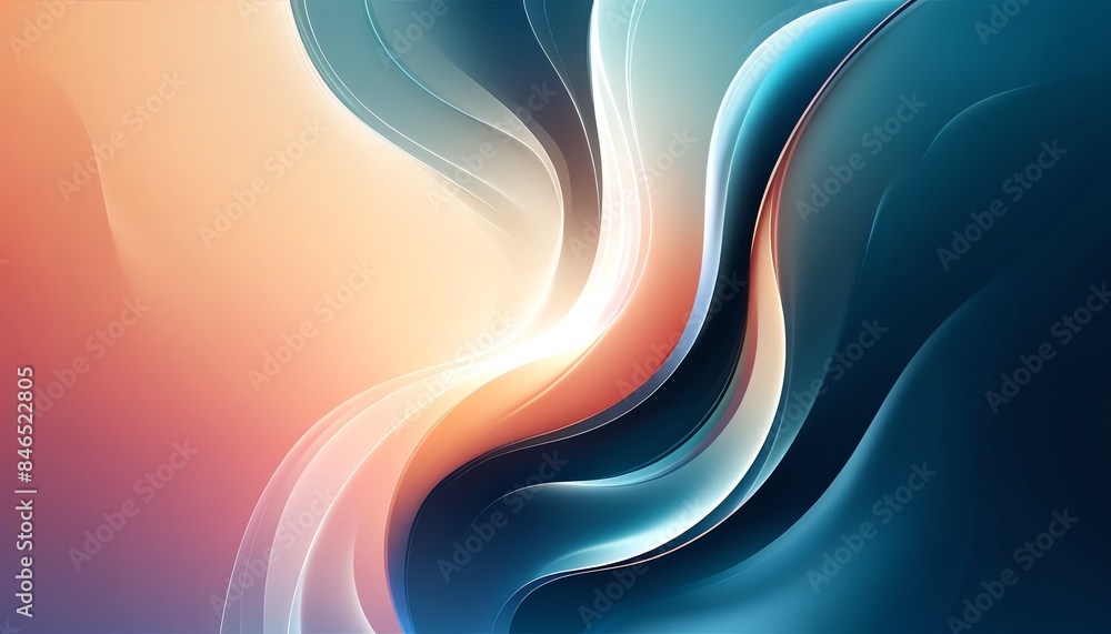 An abstract background with a smooth, flowing design in various shades of an artsy and creative color scheme An abstract background with a smooth, flowing design in various shades of an artsy and creative color scheme