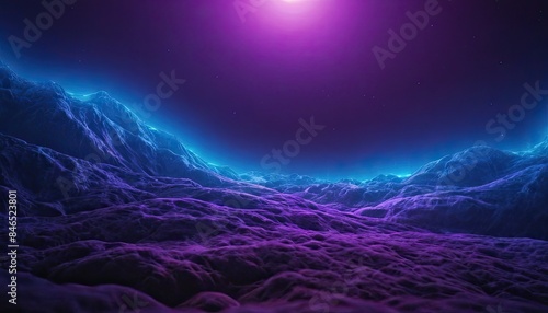 Fototapeta Naklejka Na Ścianę i Meble -  Creative glowing purple space background