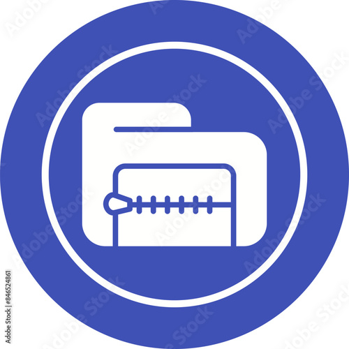 Zip File Vector Icon