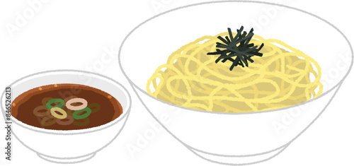 つけ麺のイラスト