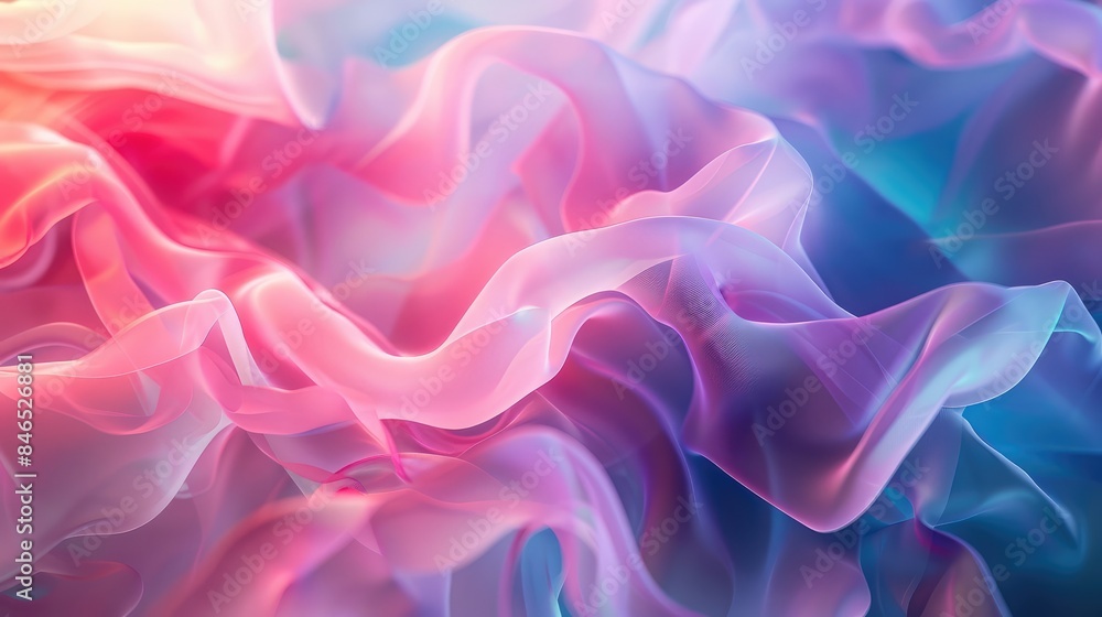 Obraz premium 3D abstract background with overlapping layers and translucent effects