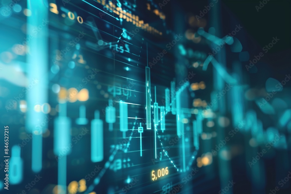 Financial development in business. Profit increas presented in graphs. Currency, money and investment concept. Ai generative Financial development in business. Profit increas presented in graphs. Currency, money and investment concept. Ai generative
