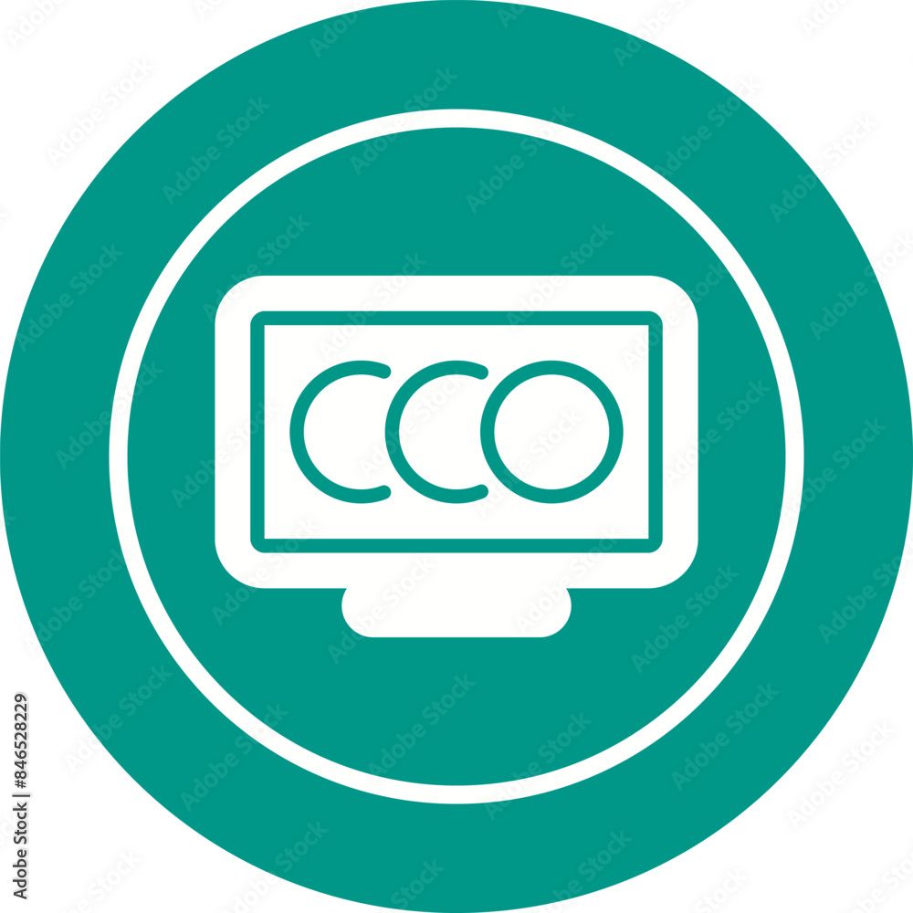 Desktop Computer Vector Icon Desktop Computer Vector Icon