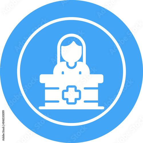 Receptionist Vector Icon