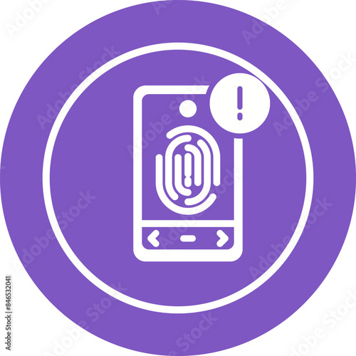 Biometric Identification Vector Icon