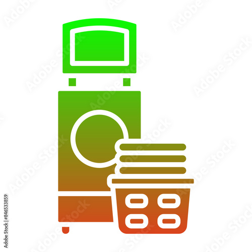 Washing clothes Icon photo