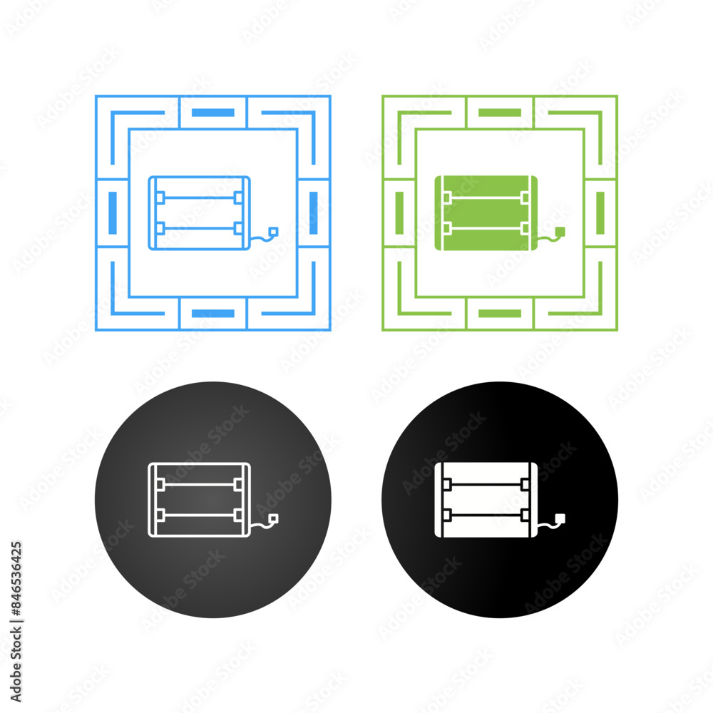Electric Heater Vector Icon Electric Heater Vector Icon
