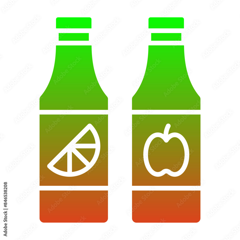 Juice bottles Icon Juice bottles Icon