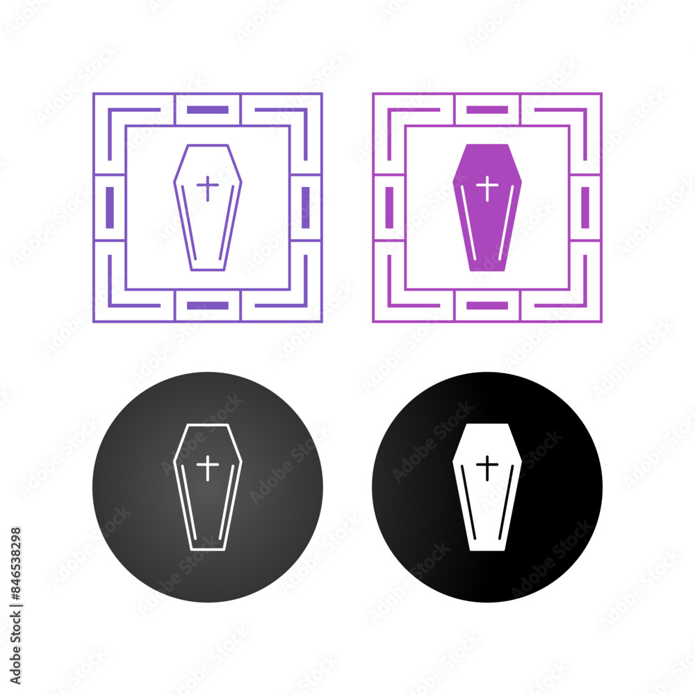 Coffin Vector Icon Coffin Vector Icon