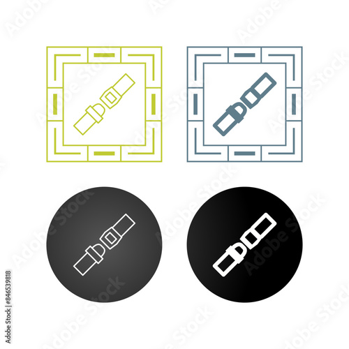 Seat Belt Vector Icon