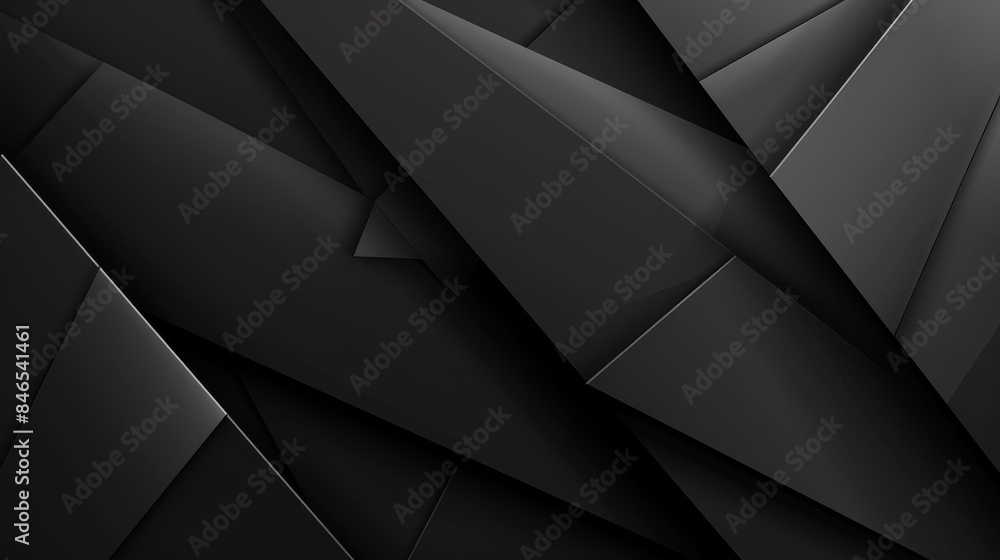 Abstract black geometric background with polygonal shapes, creating a modern and futuristic design. Ideal for technology and design themes. Abstract black geometric background with polygonal shapes, creating a modern and futuristic design. Ideal for technology and design themes.