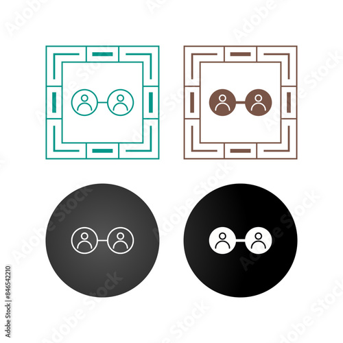 Social Circle Vector Icon
