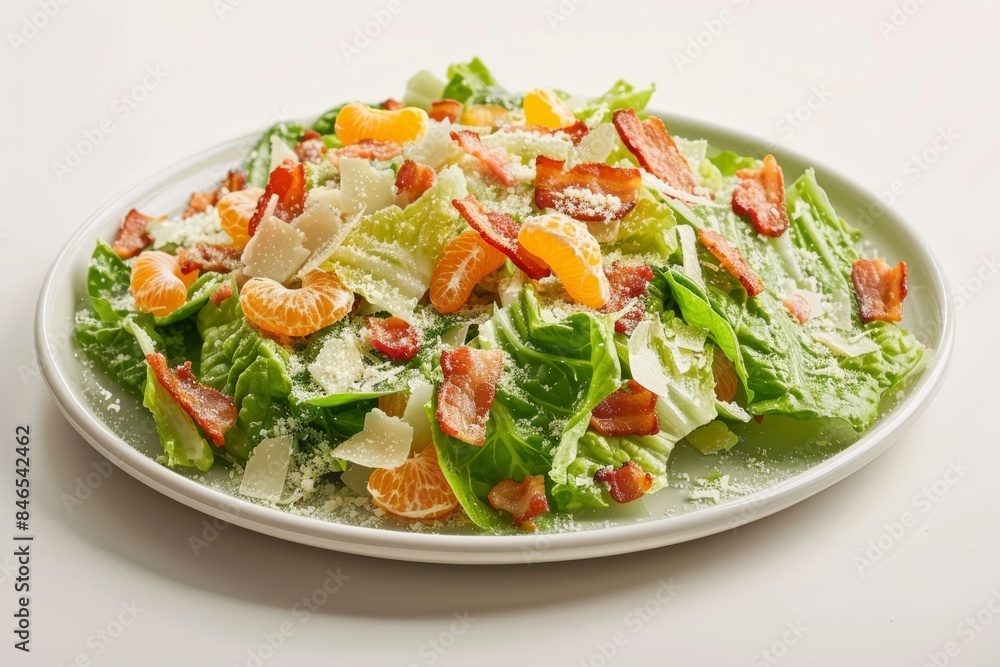 Bacon-Citrus Vinaigrette Romaine Salad with Tangy Citrus Flavor Bacon-Citrus Vinaigrette Romaine Salad with Tangy Citrus Flavor