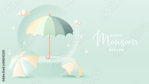 Cute umbrella for monsoon season