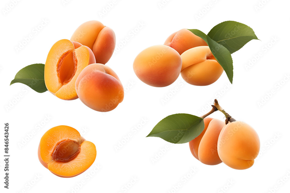 apricot on transparent background apricot on transparent background