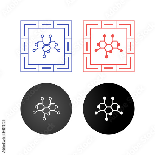 Molecule Structure Vector Icon