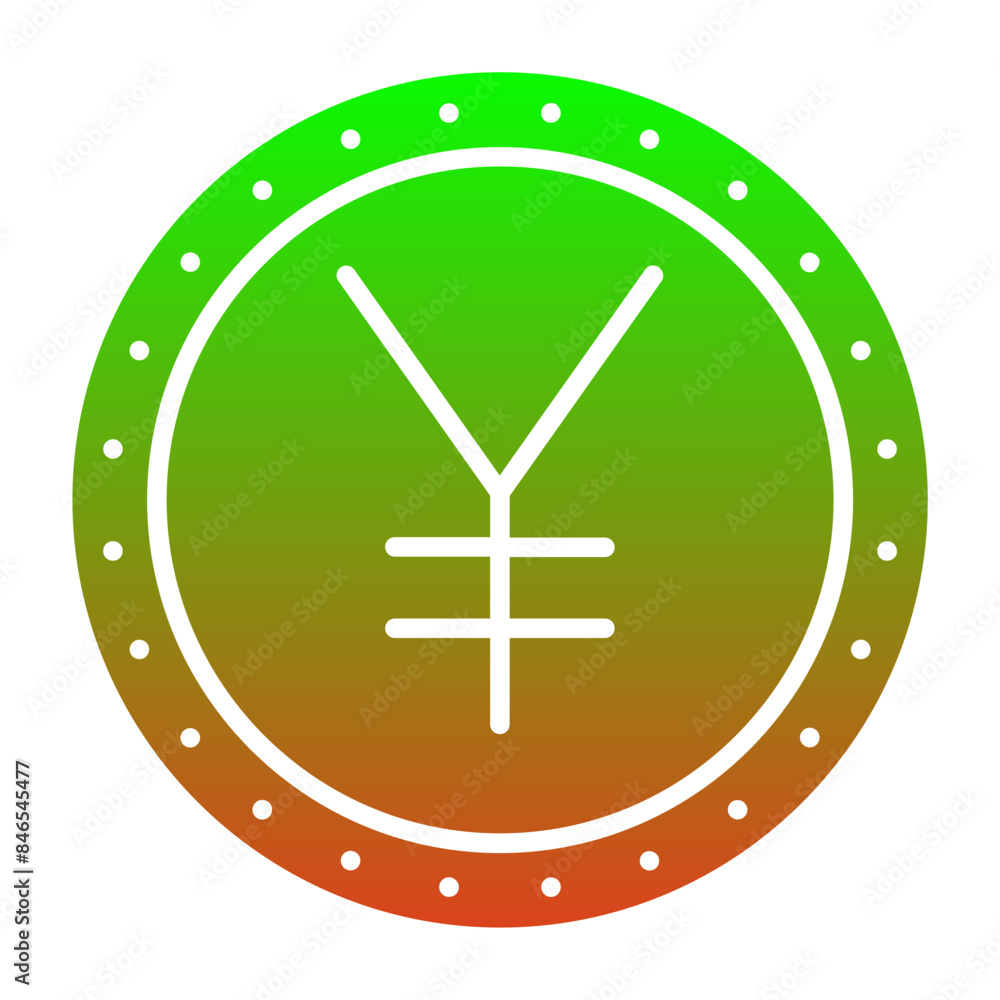 Obraz premium Yen Icon