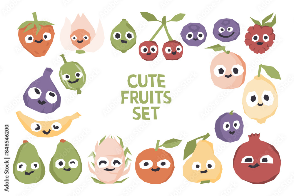 Vector set of juicy fruits in minimalistic ugly style. Cute healthy lifestyle vegetarian illustration collection. Vector set of juicy fruits in minimalistic ugly style. Cute healthy lifestyle vegetarian illustration collection.