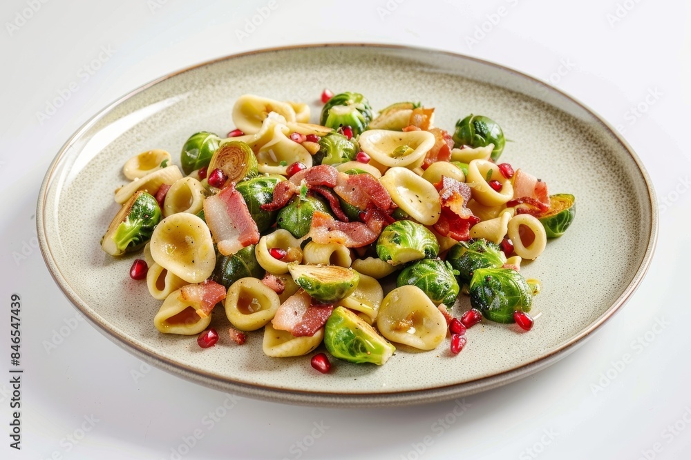 Tasty Bacon and Brussels Sprout Orecchiette in Apple Cider Vinegar Sauce Tasty Bacon and Brussels Sprout Orecchiette in Apple Cider Vinegar Sauce