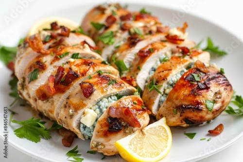 Tender Stuffed Chicken with Blue Cheese and Bacon