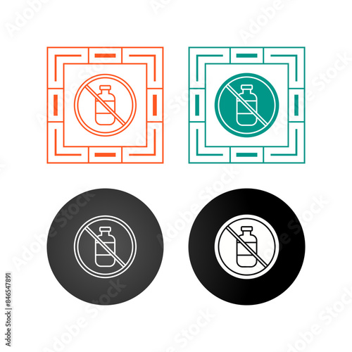 No Liquids Vector Icon