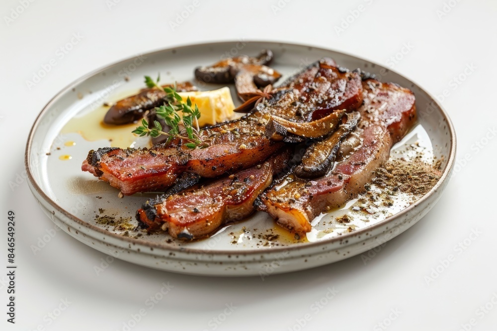 Flavor-Packed Bacon Steak with Coriander and Thyme Butter Flavor-Packed Bacon Steak with Coriander and Thyme Butter