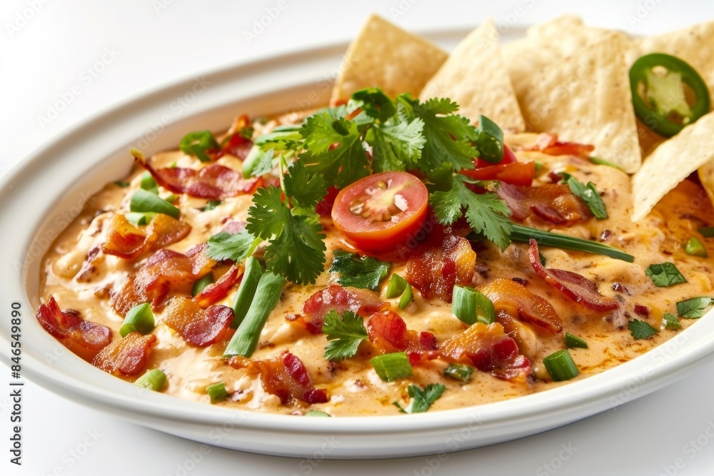 Delicious Bacon Queso Dip with Spicy Jalapeno