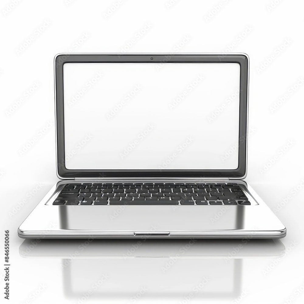New Opened NoteBook. Portable Computer. Laptop. On the white background. New Opened NoteBook. Portable Computer. Laptop. On the white background.