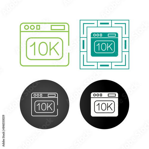 10k Vector Icon