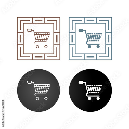 Shopping Cart Vector Icon photo