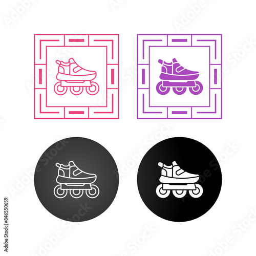 Roller Skates Vector Icon
