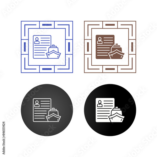 Ship Broker Vector Icon